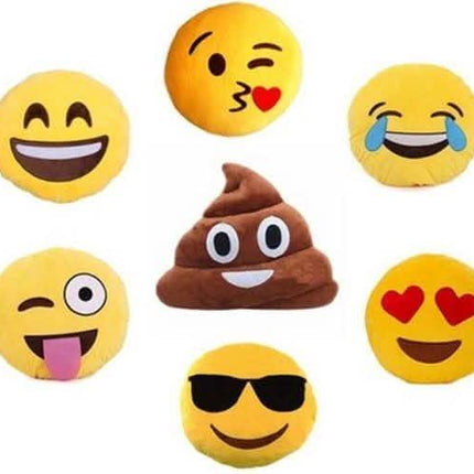 Emoticon Plush Decorative Pillows - Assorted Styles