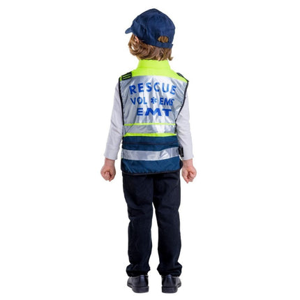 Kids EMT Costume with Medical Uniform, Badge and Rescue Gear Style