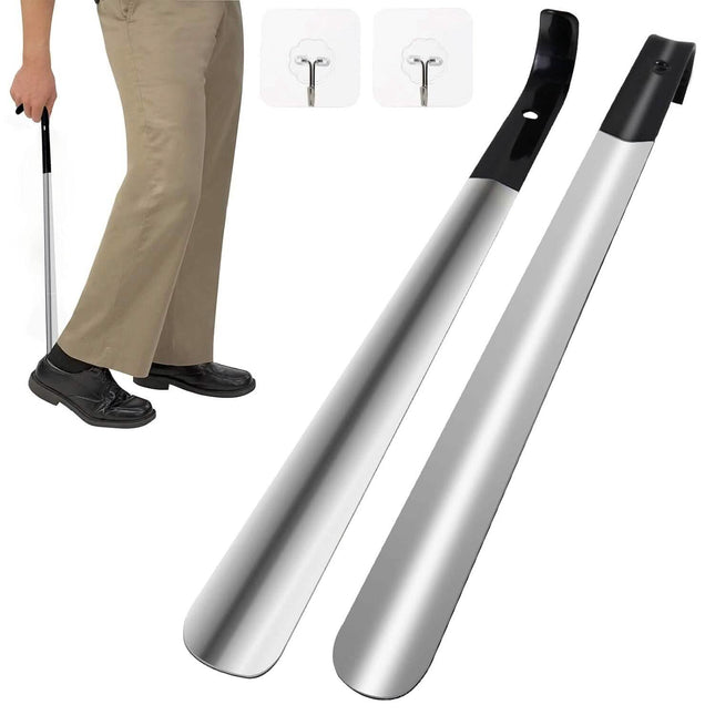 Ergonomic Stainless Steel Easy Grip Long Handle Shoe Horn