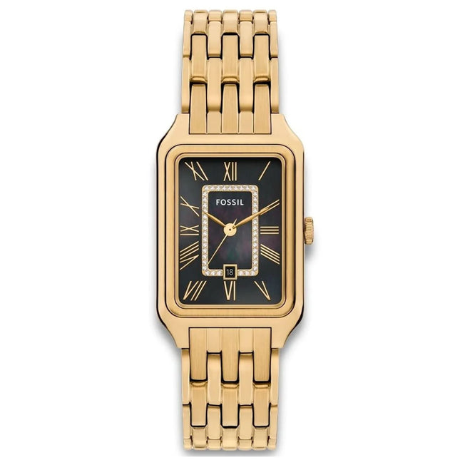 Fossil Women's Raquel Watch | Elegant Rectangular Vintage Style Timepiece