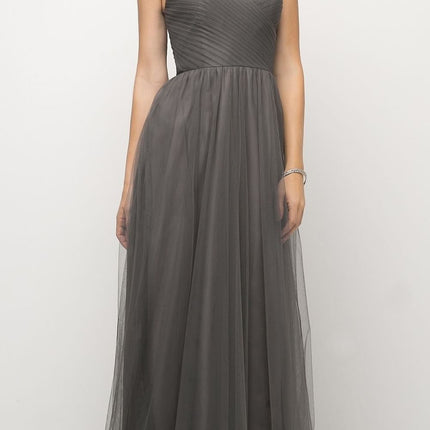 Ladivine ET320 Illusion V-Neck and Back Long Formal Dress Sleeveless