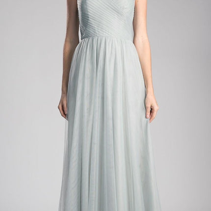 Ladivine ET320 Illusion V-Neck and Back Long Formal Dress Sleeveless
