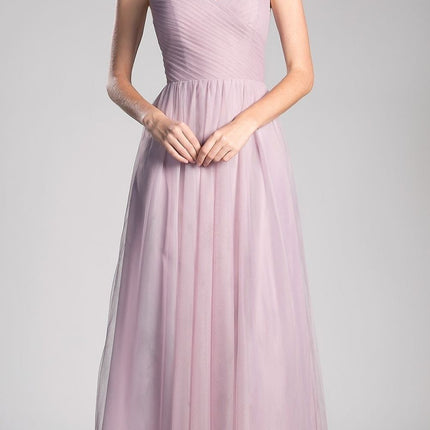 Ladivine ET320 Illusion V-Neck and Back Long Dress