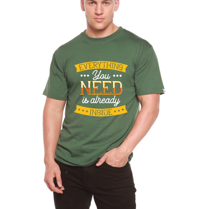 Everything you need Men's Bamboo Viscose/Organic Cotton Short Sleeve Graphic T-Shirt