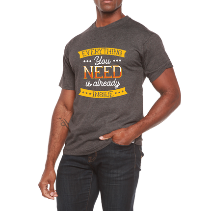 Everything you need Men's Bamboo Viscose/Organic Cotton Short Sleeve Graphic T-Shirt