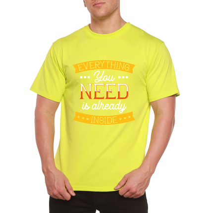 Everything you need Men's Bamboo Viscose/Organic Cotton Short Sleeve Graphic T-Shirt