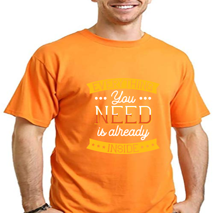 Everything you need Men's Bamboo Viscose/Organic Cotton Short Sleeve Graphic T-Shirt