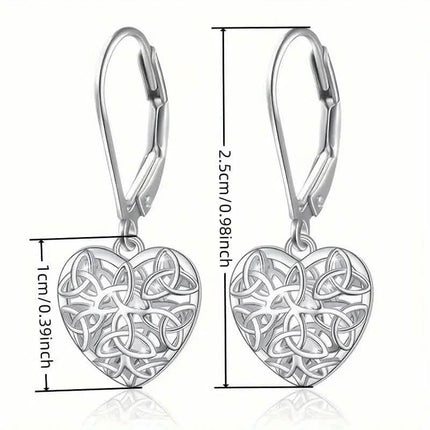 Exquisite Hollow Heart-Shaped Hoop Earrings