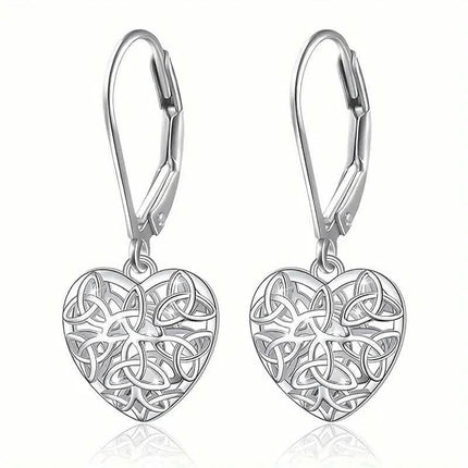 Exquisite Hollow Heart-Shaped Hoop Earrings