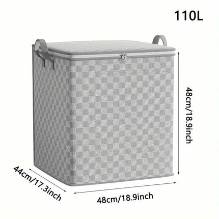 Checkerboard Canvas Portable Storage Box