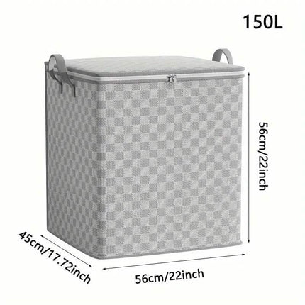 Checkerboard Canvas Portable Storage Box