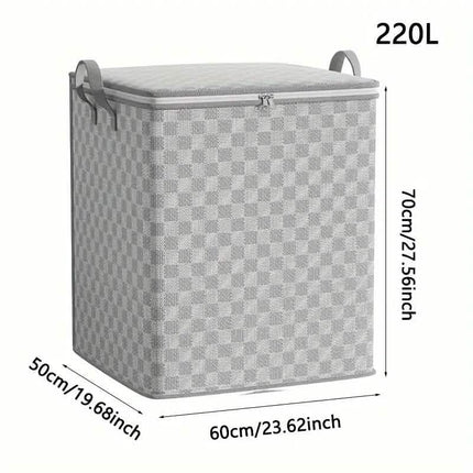 Checkerboard Canvas Portable Storage Box