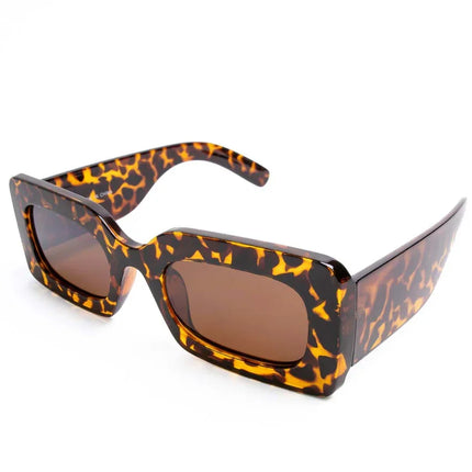 Thick Rectangle Rim Vintage Sunglasses