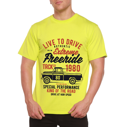 Extreme Freeride Men's Bamboo Viscose/Organic Cotton Short Sleeve Graphic T-Shirt