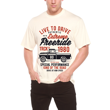 Extreme Freeride Men's Bamboo Viscose/Organic Cotton Short Sleeve Graphic T-Shirt