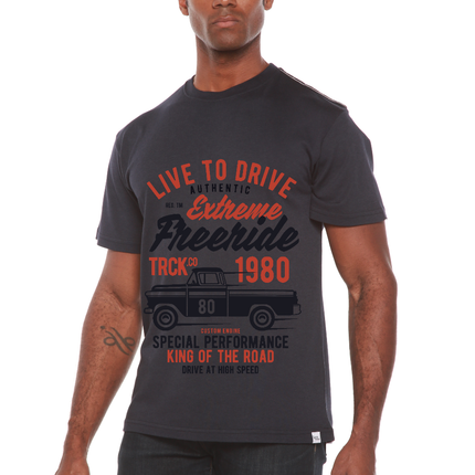 Extreme Freeride Men's Bamboo Viscose/Organic Cotton Short Sleeve Graphic T-Shirt