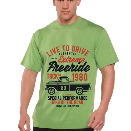 Extreme Freeride Men's Bamboo Viscose/Organic Cotton Short Sleeve Graphic T-Shirt