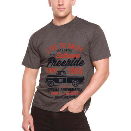Extreme Freeride Men's Bamboo Viscose/Organic Cotton Short Sleeve Graphic T-Shirt