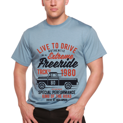 Extreme Freeride Men's Bamboo Viscose/Organic Cotton Short Sleeve Graphic T-Shirt