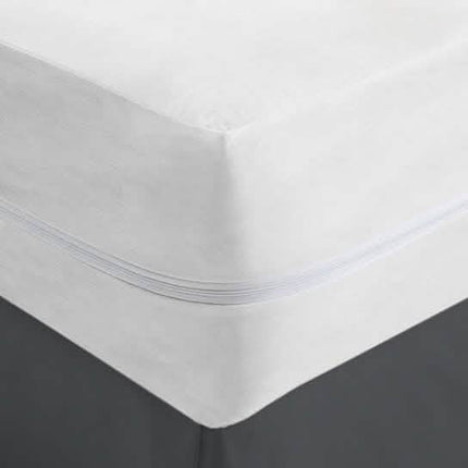 Fabric Zippered Waterproof and Bed Bug Mattress Protector