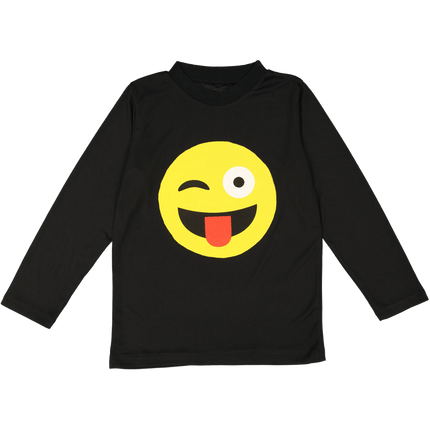 Adult Face with Tongue Emoji T-Shirt with Funny Expression Graphic Design