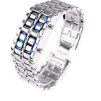 Silver / Blue LED