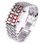 Silver / Red LED