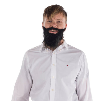 Fake Beard Costume Accessory, Facial Hair Disguise for Dress Up and Roleplay