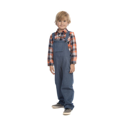 Kids Farmer Costume with Overalls, Hat and Country Farm Style