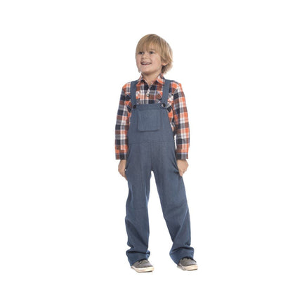 Kids Farmer Costume with Overalls, Hat and Country Farm Style
