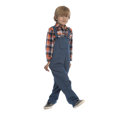 Kids Farmer Costume with Overalls, Hat and Country Farm Style