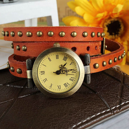 Fashionable River Leather Belt Retro Watch