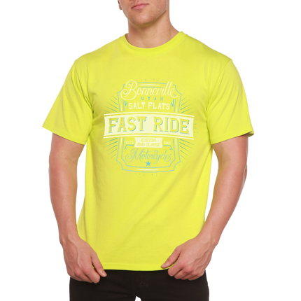 Fast Ride Men's Bamboo Viscose/Organic Cotton Short Sleeve Graphic T-Shirt