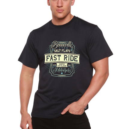 Fast Ride Men's Bamboo Viscose/Organic Cotton Short Sleeve Graphic T-Shirt