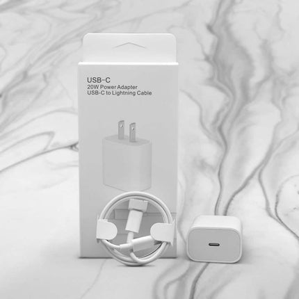 Fast USB-C to Lightning Cable and 20W Adapter