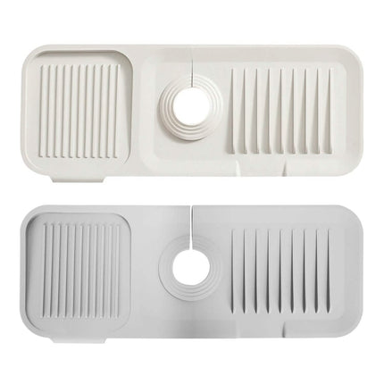 Faucet Splash Mat Sink Tray Water Drainage Pad Sponge Soap Holder