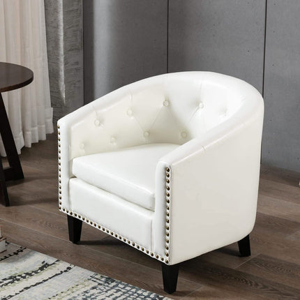 Faux Leather Club Chair Bucket Chair Upholstered Tub Chair