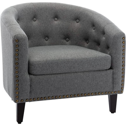 Faux Leather Club Chair Bucket Chair Upholstered Tub Chair