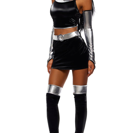 Villain Coded 5-Piece Comic Book Character Costume Set