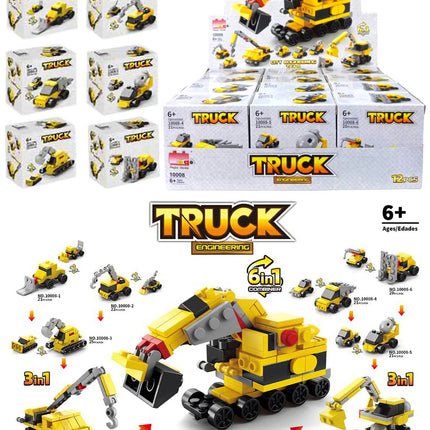 Construction Vehicle DIY Building Block Craft Kit