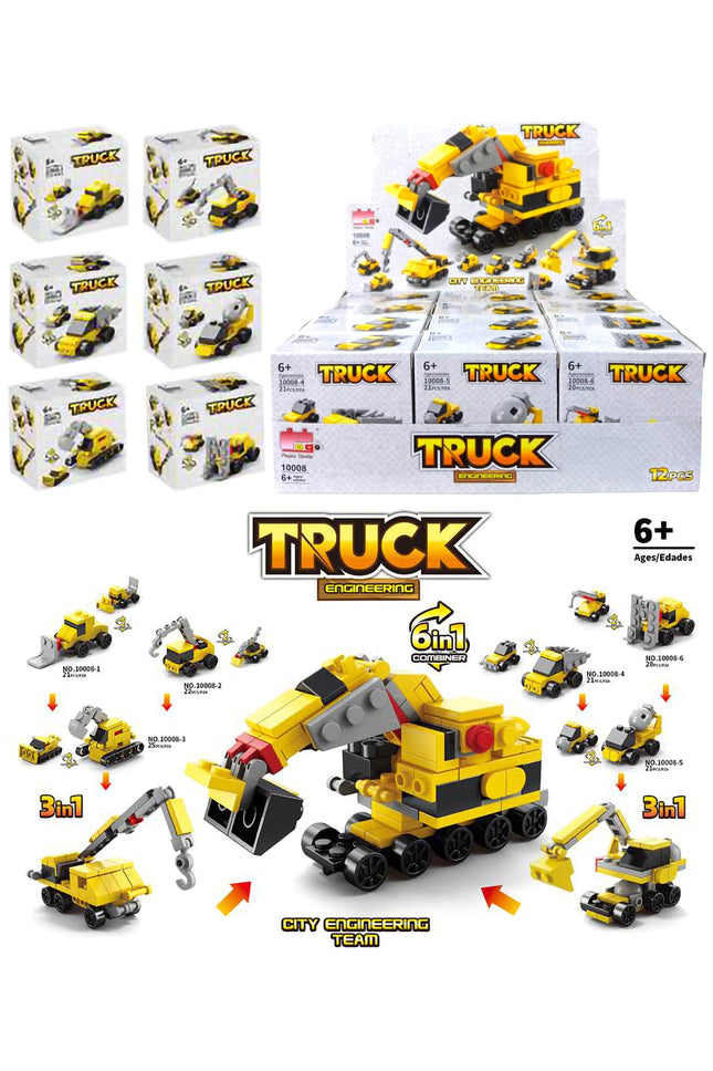 Construction Vehicle DIY Building Block Craft Kit