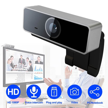 FHD 1080P Webcam USB Auto Focus with Microphone