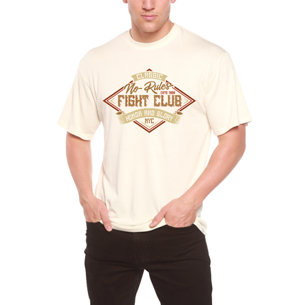 Fight Club Men's Bamboo Viscose/Organic Cotton Short Sleeve Graphic T-Shirt