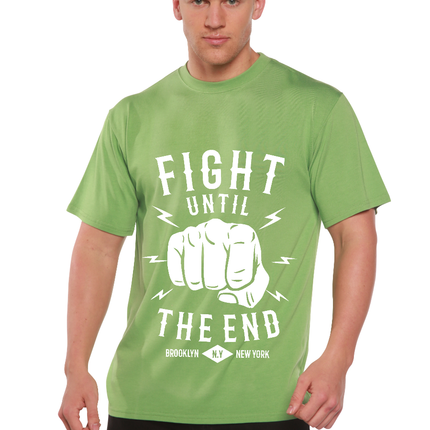 Fight Until Men's Bamboo Viscose/Organic Cotton Short Sleeve Graphic T-Shirt
