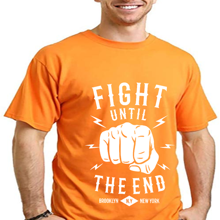 Fight Until Men's Bamboo Viscose/Organic Cotton Short Sleeve Graphic T-Shirt