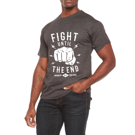 Fight Until Men's Bamboo Viscose/Organic Cotton Short Sleeve Graphic T-Shirt