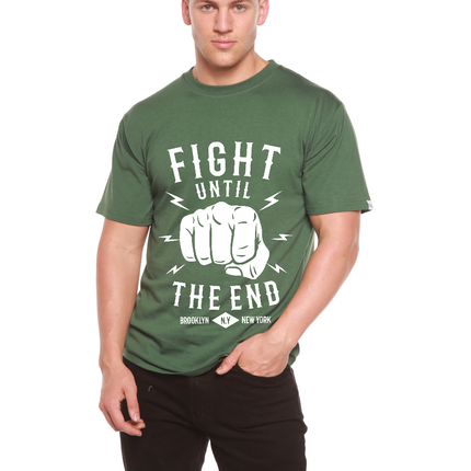 Fight Until Men's Bamboo Viscose/Organic Cotton Short Sleeve Graphic T-Shirt