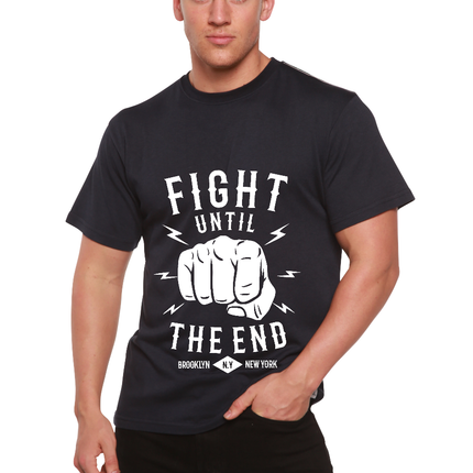 Fight Until Men's Bamboo Viscose/Organic Cotton Short Sleeve Graphic T-Shirt