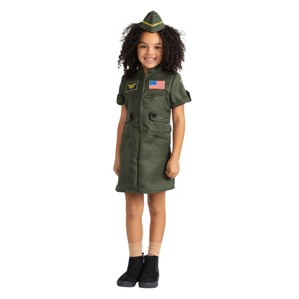Kids Fighter Pilot Costume Dress with Aviator Style and Flight Details