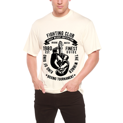 Fighting Club Men's Bamboo Viscose/Organic Cotton Short Sleeve Graphic T-Shirt